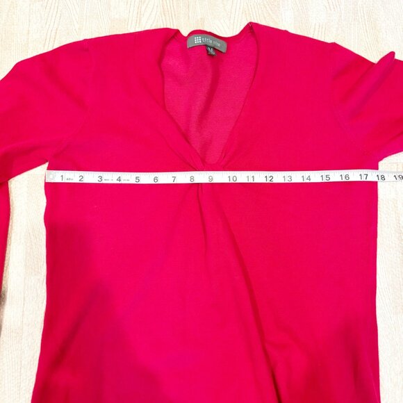 Title Nine Red Salt Sweater Size Medium - Picture 5 of 6